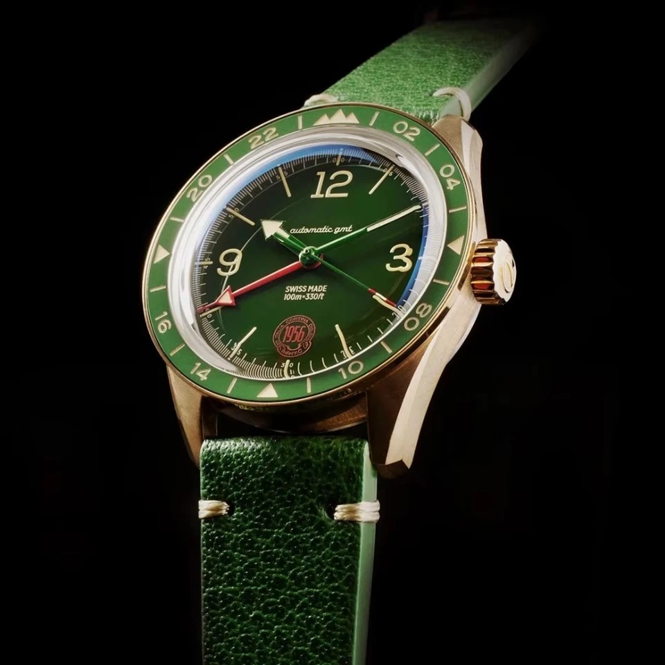Multi-Time Zone Bronze Watch (3)