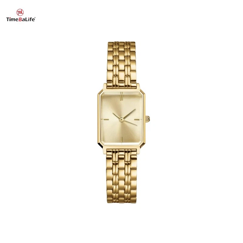 High-Quality Gold Stainless Steel Octagonal Women's Watch