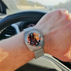 NH38 Mechanische Bewegung Edelstahlwache