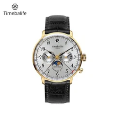 Men Big Disk Moonphase Uhr