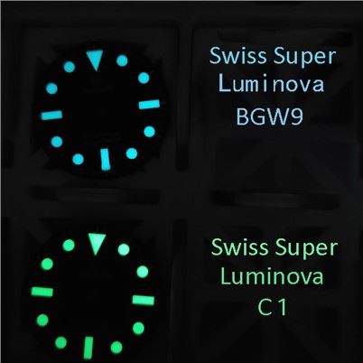 Swiss Super Luminova BGW9 Armbanduhr Zifferblatt Teile