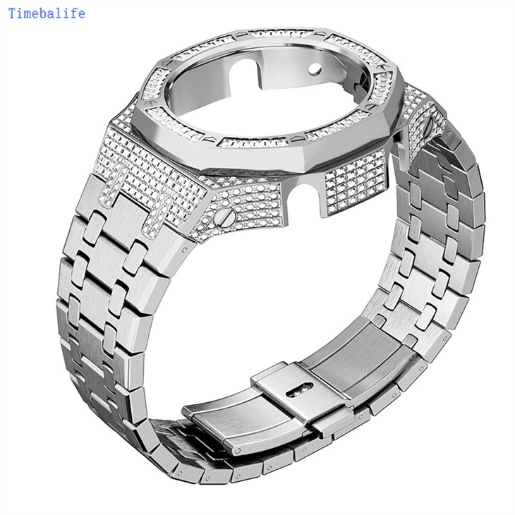 Stones Bezel Watch Case